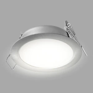 Светильник точечный светодиодный встраиваемый влагозащищенный СК50-4S под отверстие 60 мм 1.5 м² белый свет цвет никель