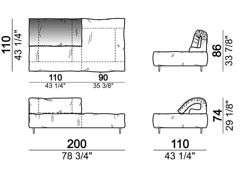 Секционный кожаный диван Arketipo CRAZY DIAMOND ARCH-00133462 - Вид №14