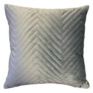 Подушка Seasons Geometric 43х43 см бархат цвет серый