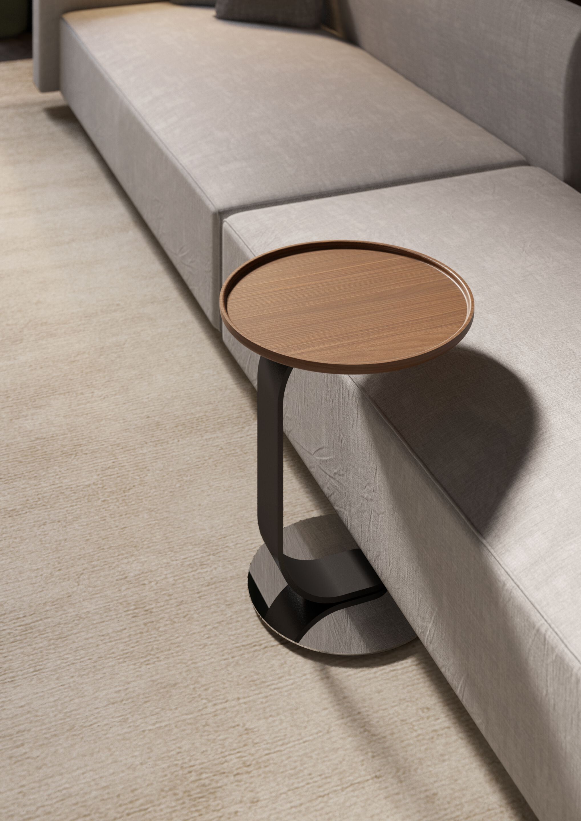 Круглый деревянный журнальный столик BBB FILIPPO ARCH-00009890 - Вид №1