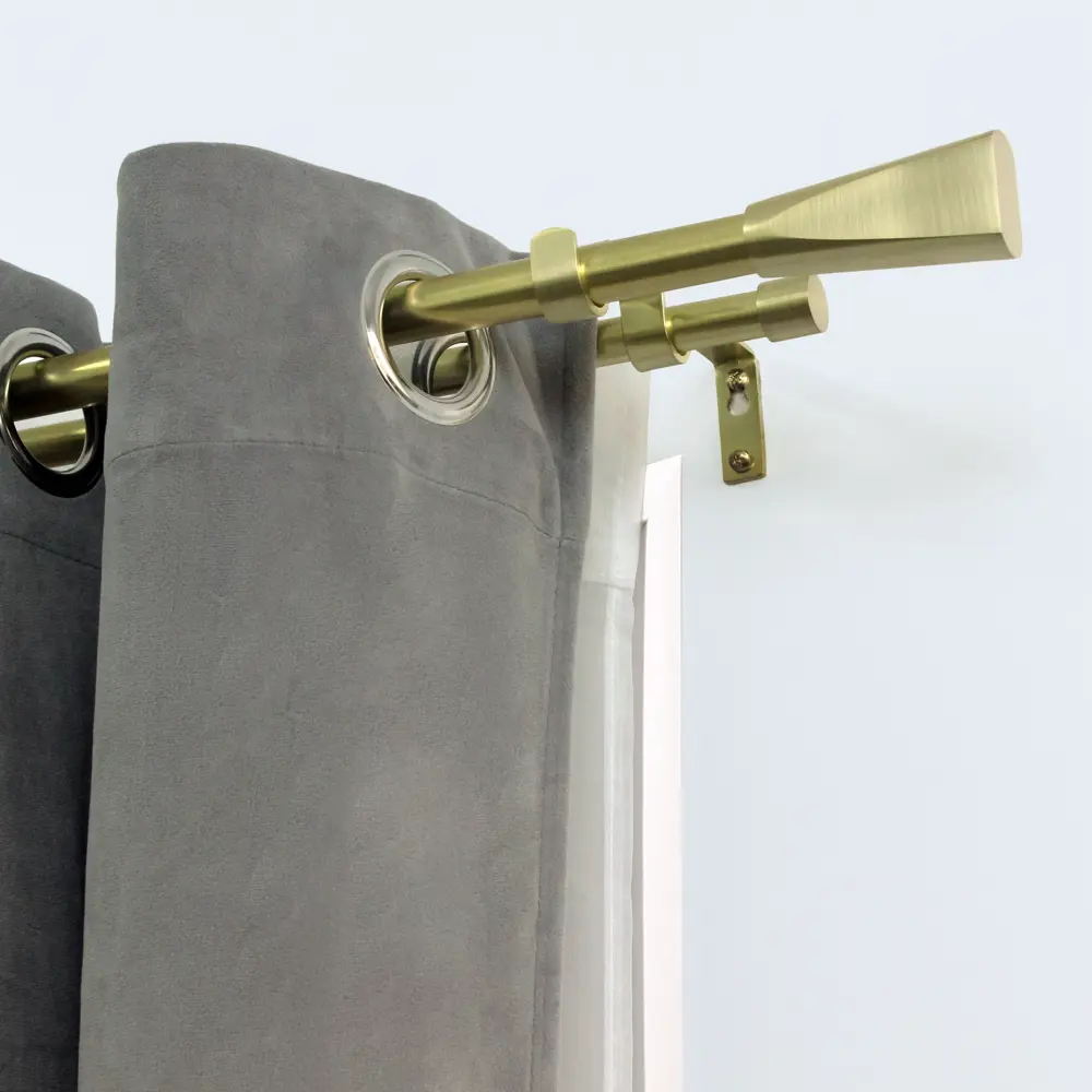 INSPIRE Двухрядный карниз Грани 160-300 см в цвете латунь 84407304 STLM-0049478 - Вид №2