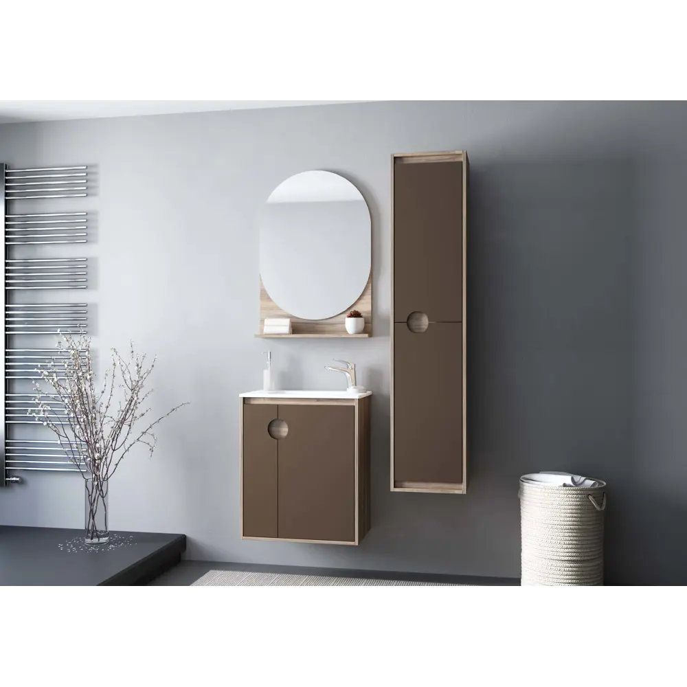 Зеркало Aquaton Анси 60x87 см овальное цвет дерево STLM-2119123 - Вид №8