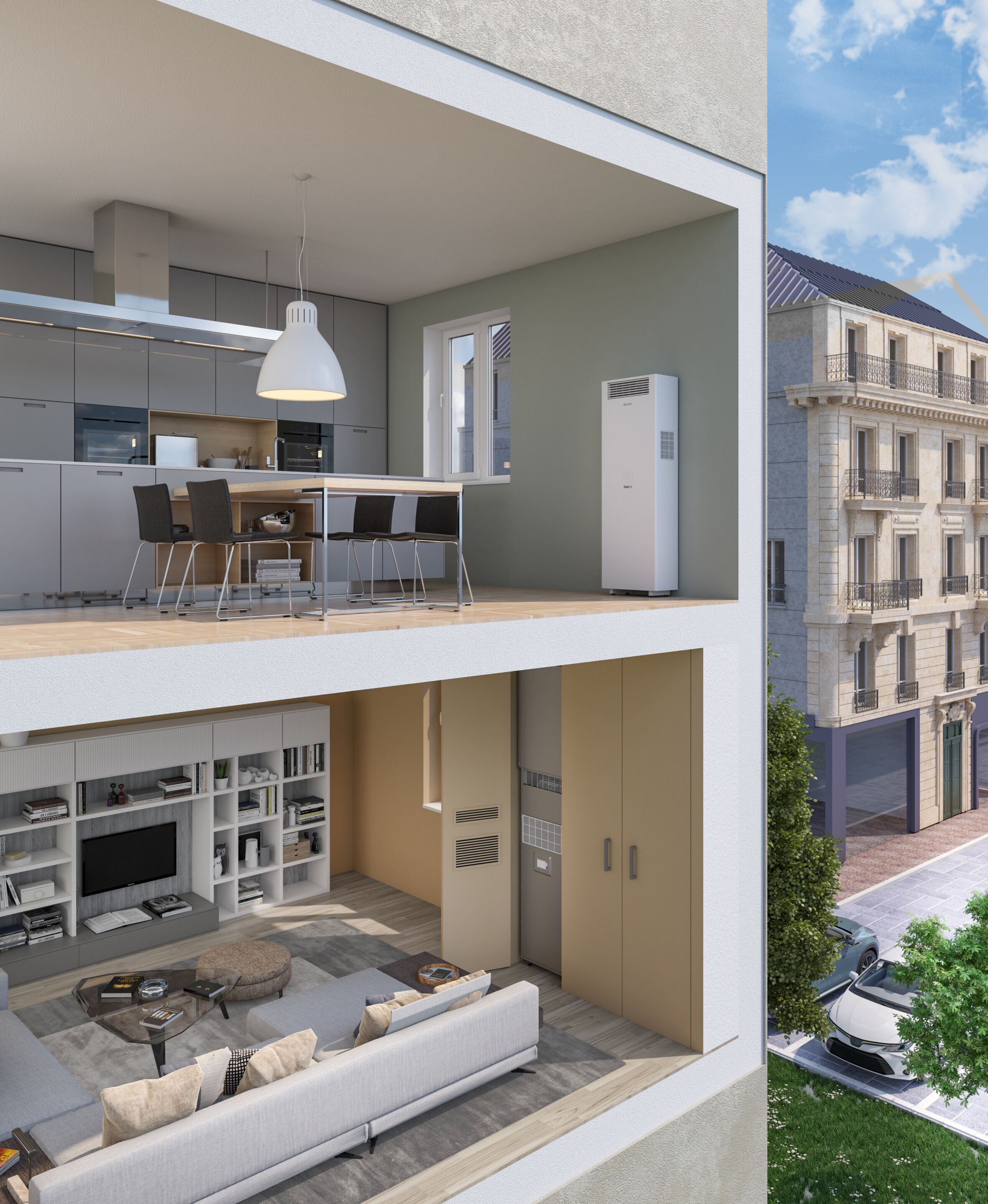 Кондиционер без внешнего блока теплового насоса OLIMPIA SPLENDID кондиционеры без внешнего блока ARCH-00122324 - Вид №5