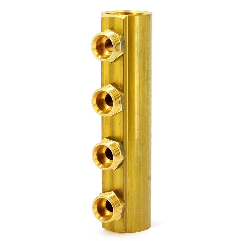 Коллектор ВВ 1"1/4 магистральный TIEMME 4 выхода 3/4"ЕК 50мм 1970035