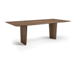 Деревянный фиксированный прямоугольный стол