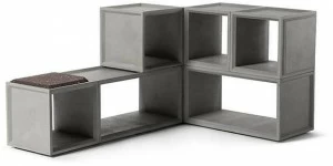 lyon béton Модульный книжный шкаф из бетона Plus D-09223