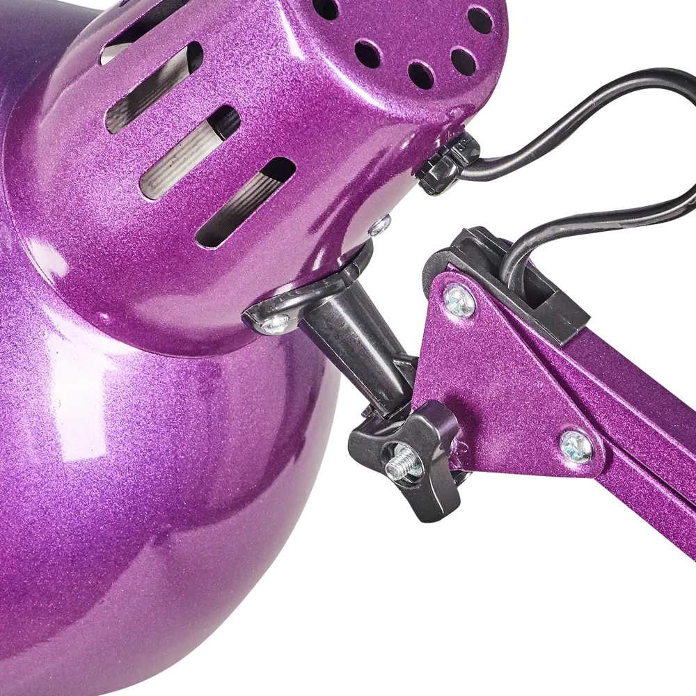 Рабочая лампа настольная KD-312 на струбцине, цвет фиолетовый CAMELION STLM-2168284 - Вид №5