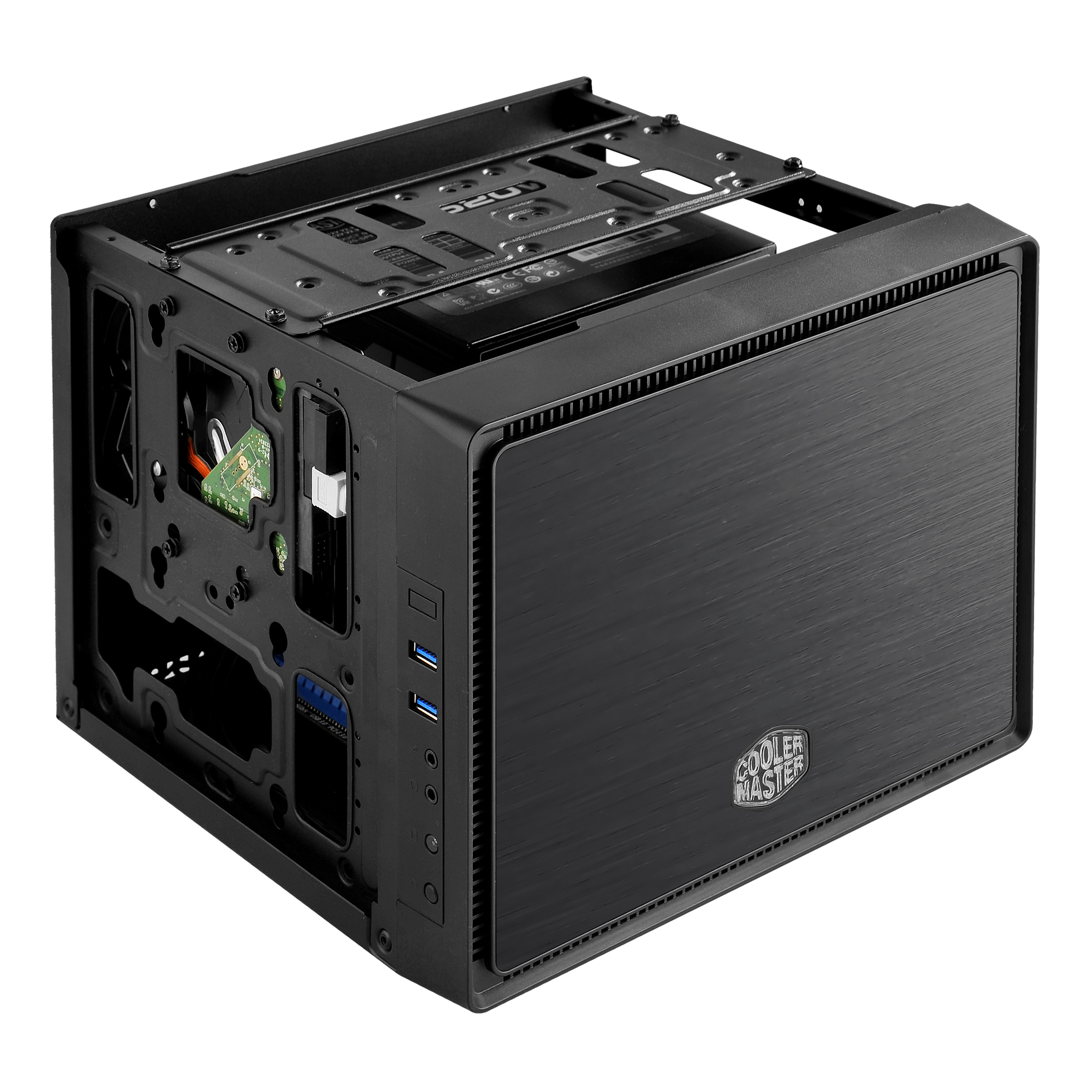 RC-110A-KKN1 case elite 110a, usb 3.0 x 2, 1xfan, black, w/o standart atx psu, mitx Cooler Master Cooler Master Elite Santreyd  - Вид №6