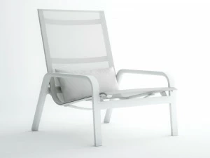 GANDIABLASCO Садовое кресло из batyline® с подлокотниками с высокой спинкой Stack