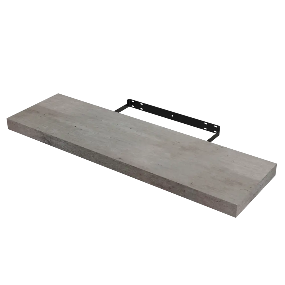 Полка настенная Spaceo Concrete 80x23.5 см МДФ цвет бетон STLM-2177009 - Вид №2