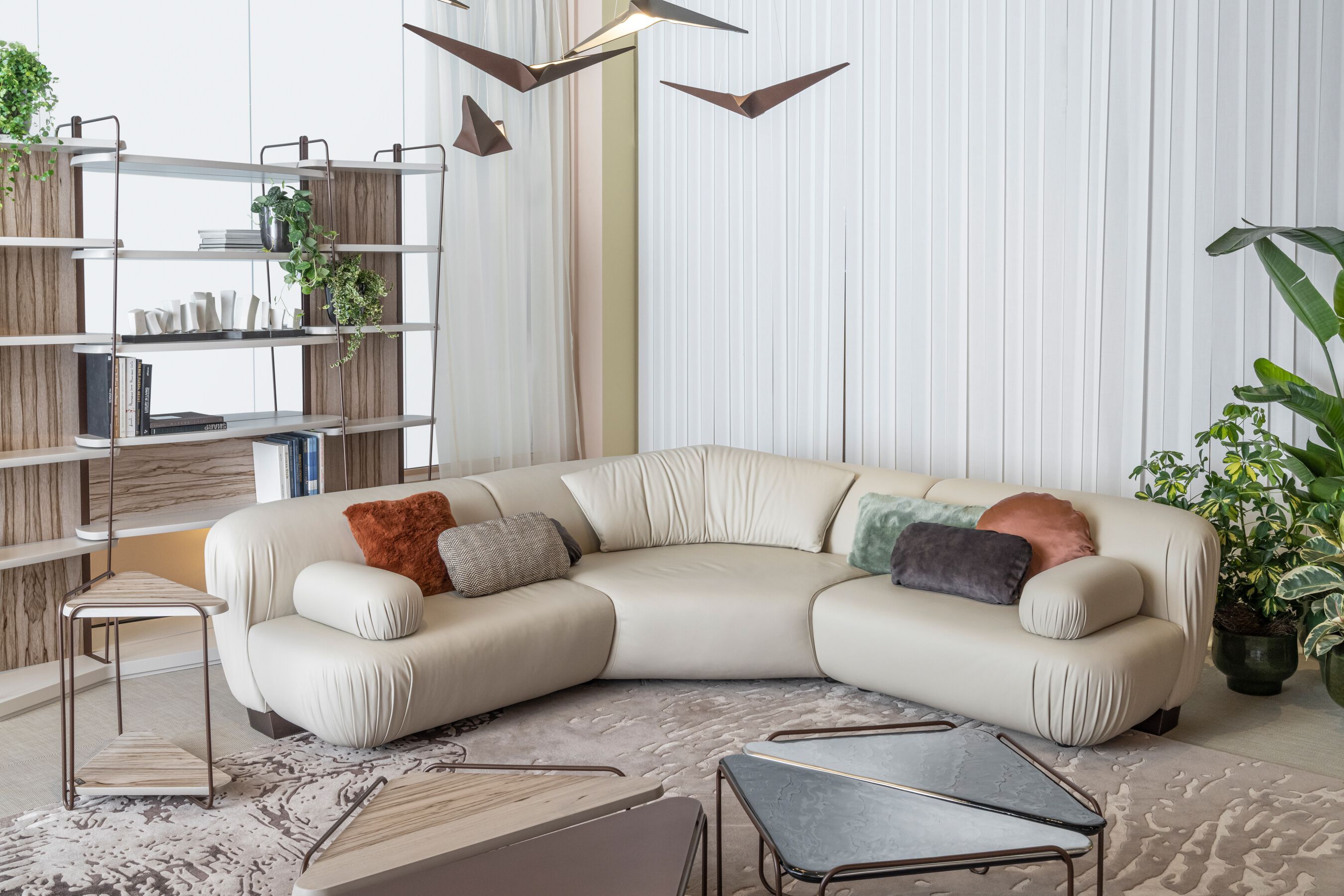 3-местный кожаный модульный угловой диван Bizzotto Italia Нара ARCH-00110889 - Вид №2