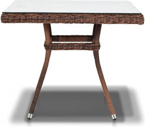 YH-T4428G brown "Айриш" стол плетеный из искусственного ротанга, цвет коричневый 4SIS