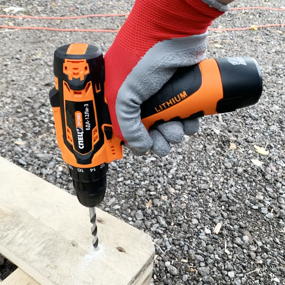 Дрель-шуруповерт аккумуляторная Спец БДА-12ЛИ-3, 12 В 2x1.5 Ач STLM-2189499 - Вид №11