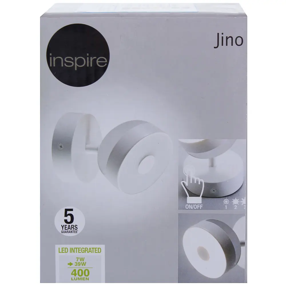 Спот поворотный светодиодный Jino, 2.5 м², белый свет, цвет белый INSPIRE STLM-2177129 - Вид №4