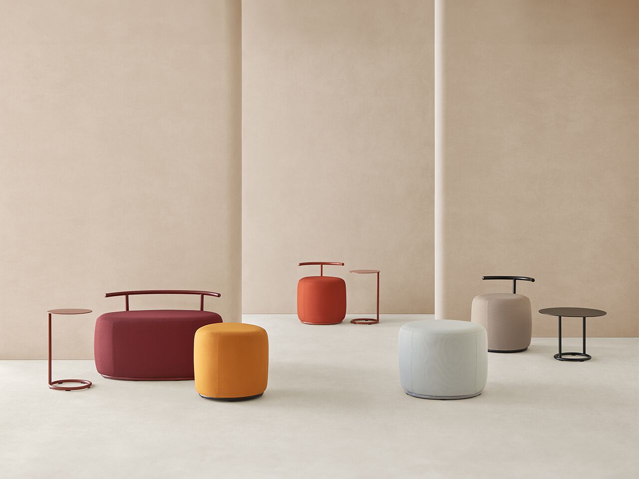 Круглый металлический журнальный столик Mobboli Tibo ARCH-00151715 - Вид №1