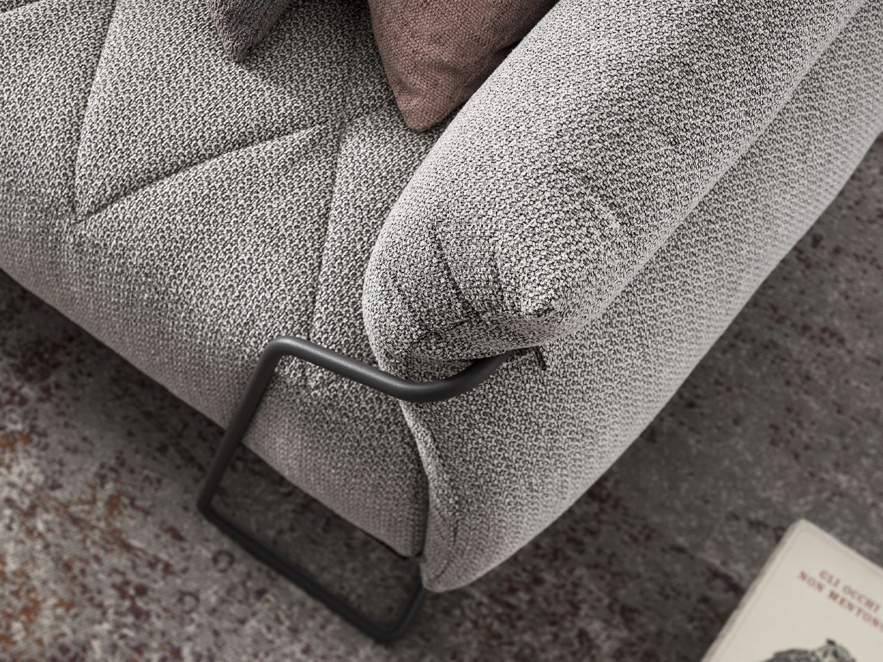 3-местный тканевый диван AERRE ITALIA Yellow ARCH-00027864 - Вид №9