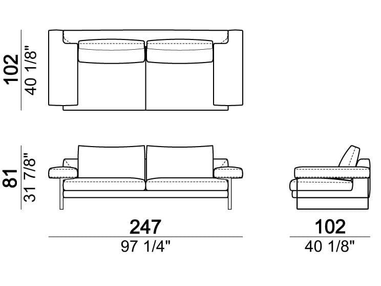 2-местный тканевый диван Arketipo EGO ARCH-00055761 - Вид №3