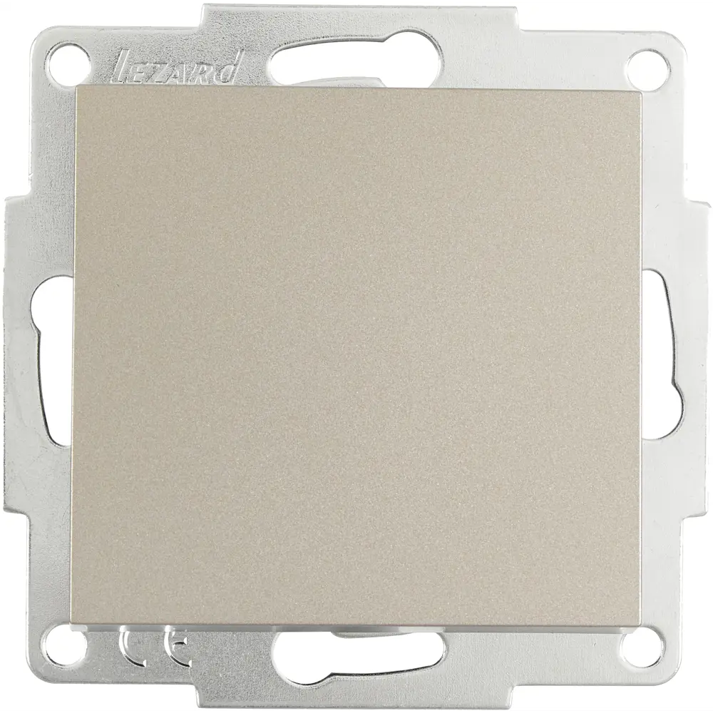 Выключатель встраиваемый Lezard Vesna 742-3788-100 1 клавиша цвет титан STLM-2190526