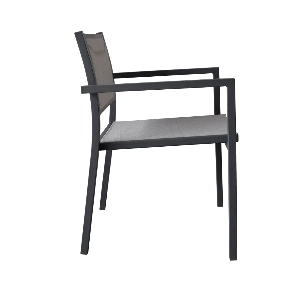 Кресло садовое Steel 55x80x55 см сталь/текстилен антрацит Santreyd STLM-2126510 - Вид №3