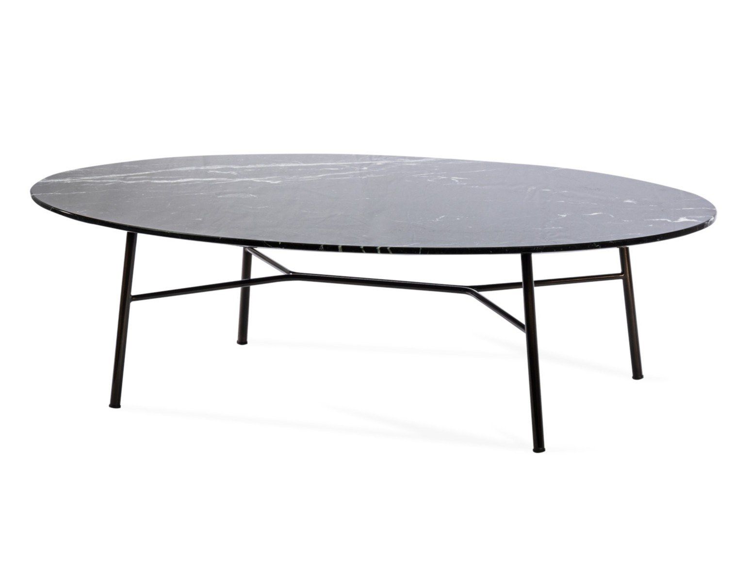 Мраморный овальный журнальный столик TrabA' YUKI ARCH-00150759 - Вид №2