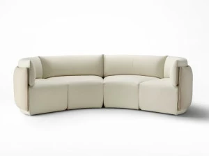 Ross Gardam Изогнутый модульный диван из ткани Place
