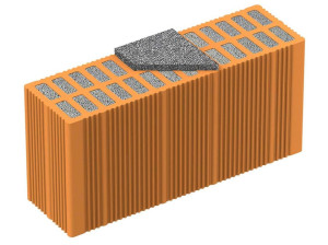 Теплоизоляционный кирпичный блок