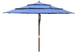 15478126 Трехуровневый деревянный зонт с механизмами блокировки и наклона TJWU-007-300-8-48 уДачная Мебель