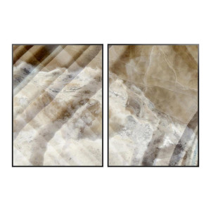 93904419 Комплект картин Stone Abstraction Ivory, 56х76 см, 2 шт STLM-0606195 ARTWORK