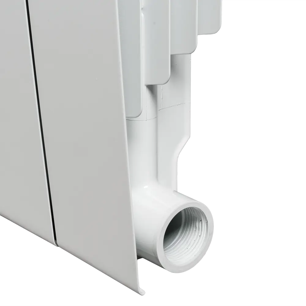 Радиатор Vittoria Плюс 500/87 8 секций боковое подключение биметалл белый Royal Thermo STLM-2072765 - Вид №4