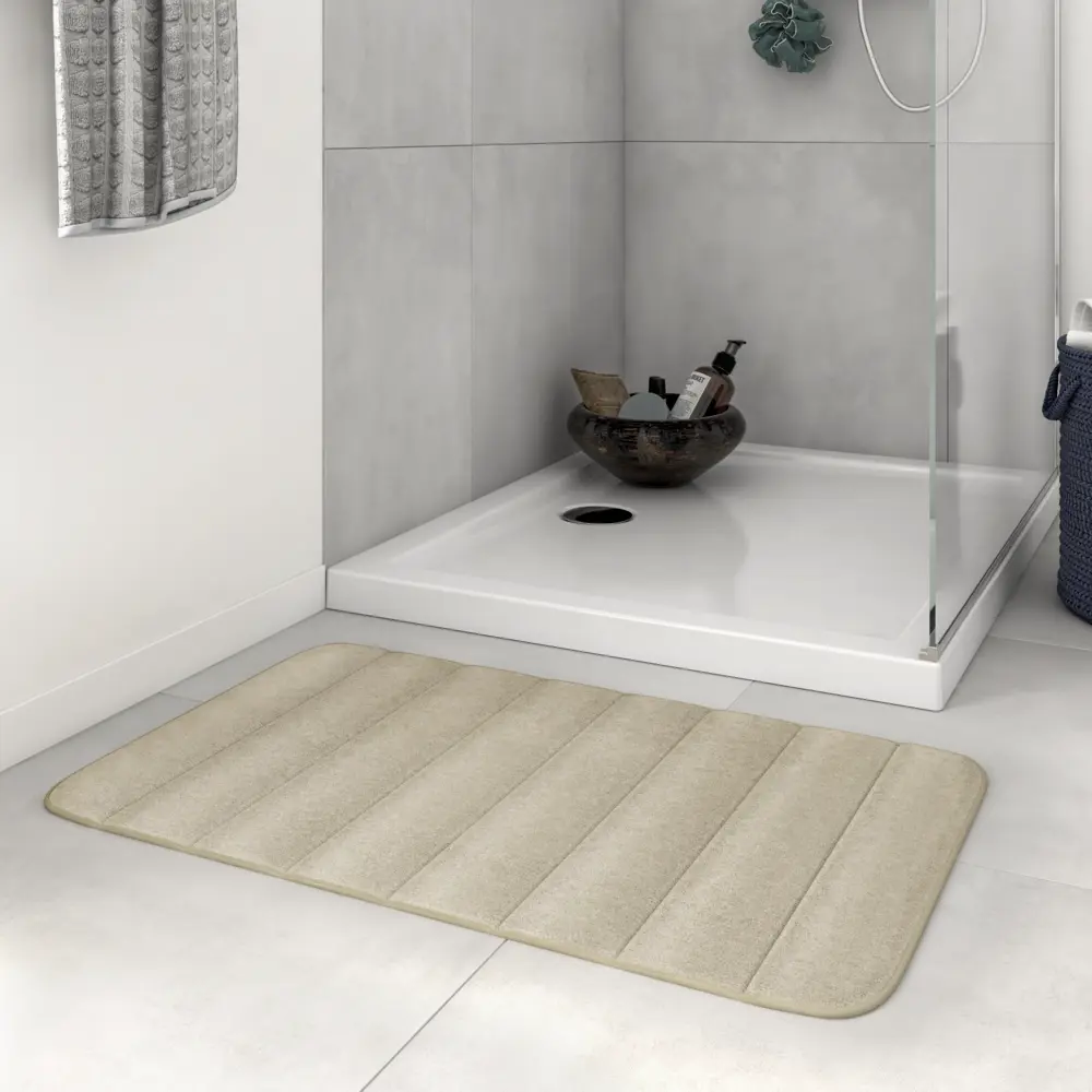 Коврик для ванной Sensea Cocoon 50x80 см цвет бежевый STLM-2104473 - Вид №6