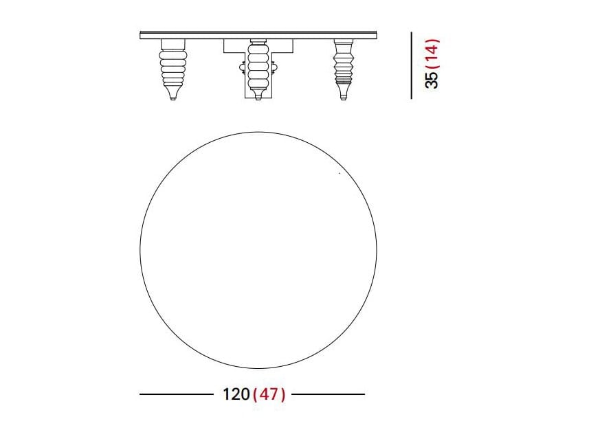 Круглый журнальный столик из ясеня для гостиной BD Barcelona Multileg ARCH-00094674 - Вид №13