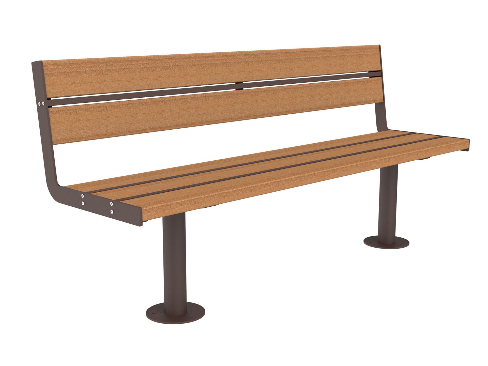 Скамья из окуме со спинкой Lazzari Joy ARCH-00135129 - Вид №16