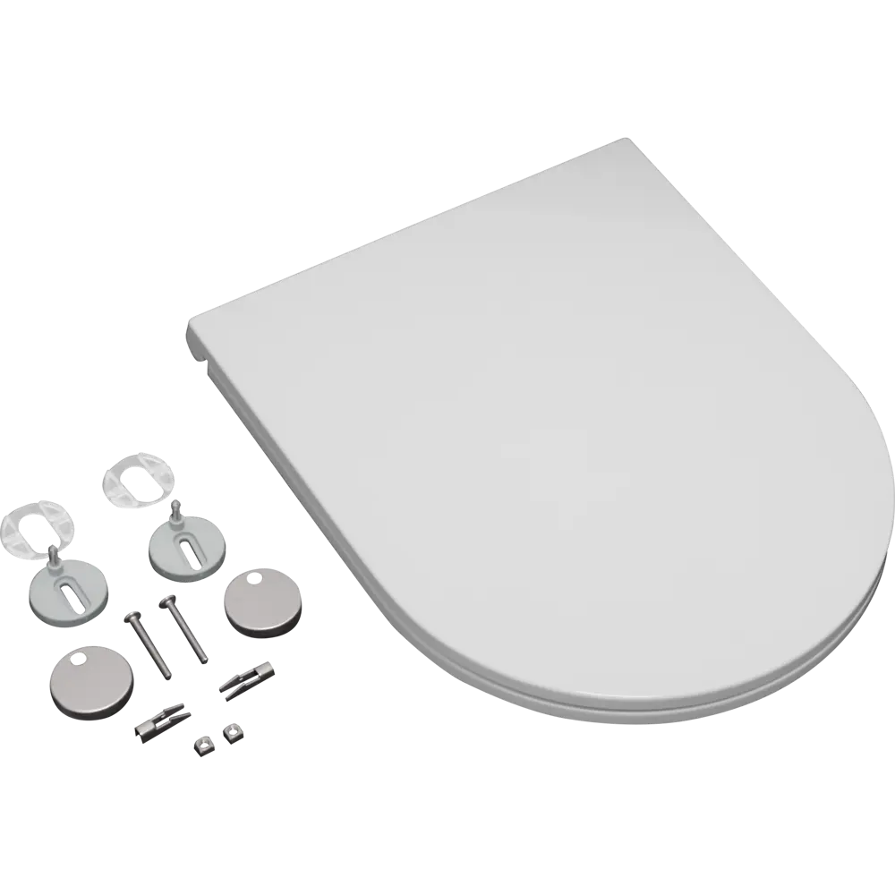 Сиденье для унитаза KONSENSA Lisso с микролифтом цвет белый Лиссо STLM-2095031 - Вид №4