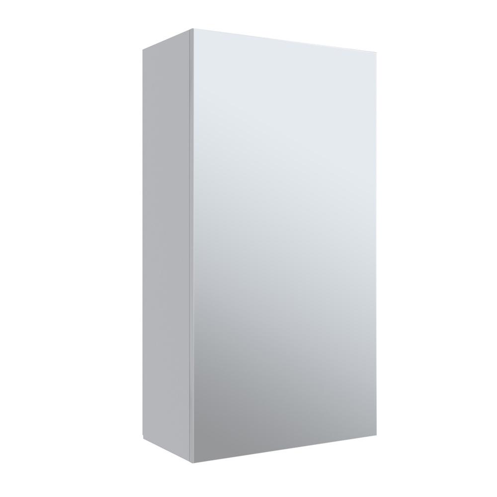 90451192 Зеркальный шкаф 75х40 см белый универсальный Кредо STLM-0227524 RUNO