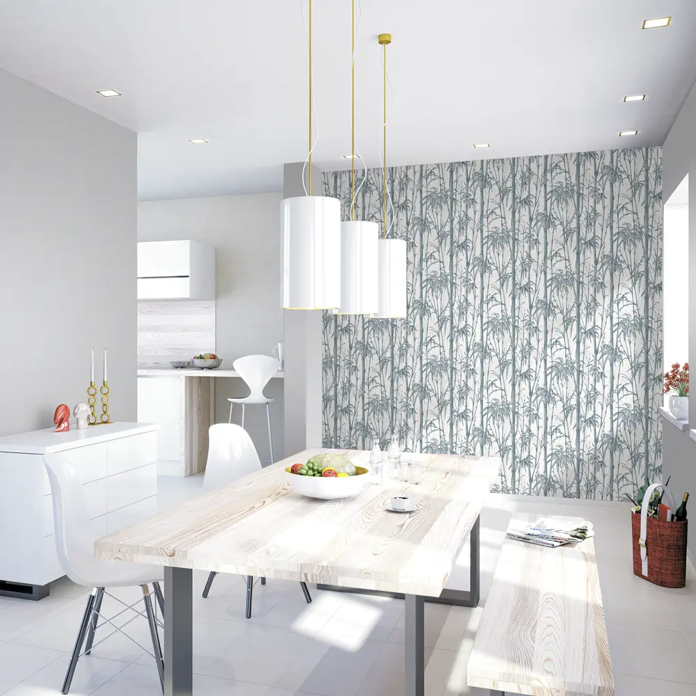 Обои флизелиновые Rasch Florent Бамбук серые 1.06 м м R819922 83374095 STLM-2058937 Florentine - Вид №3