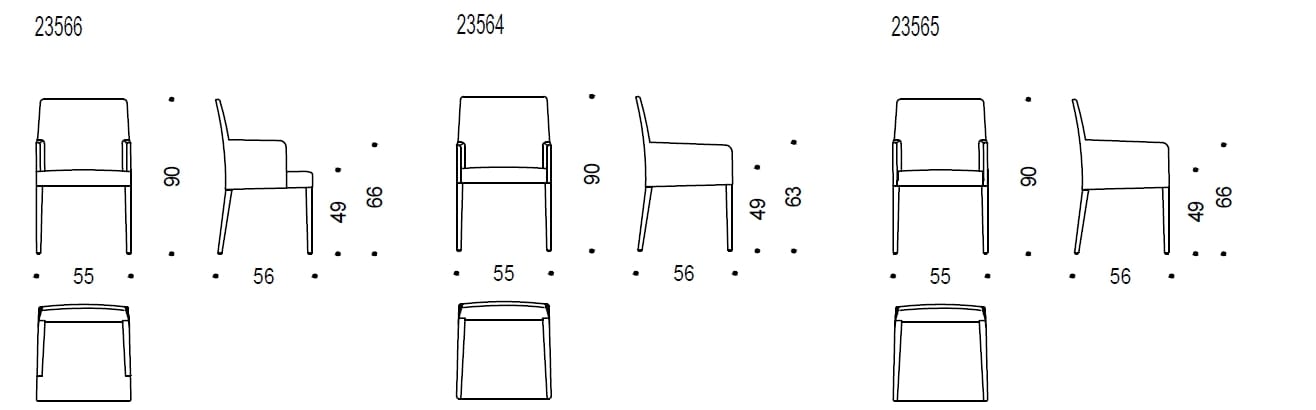 Кожаный стул с подлокотниками Wittmann NILS ARCH-00099661 - Вид №2