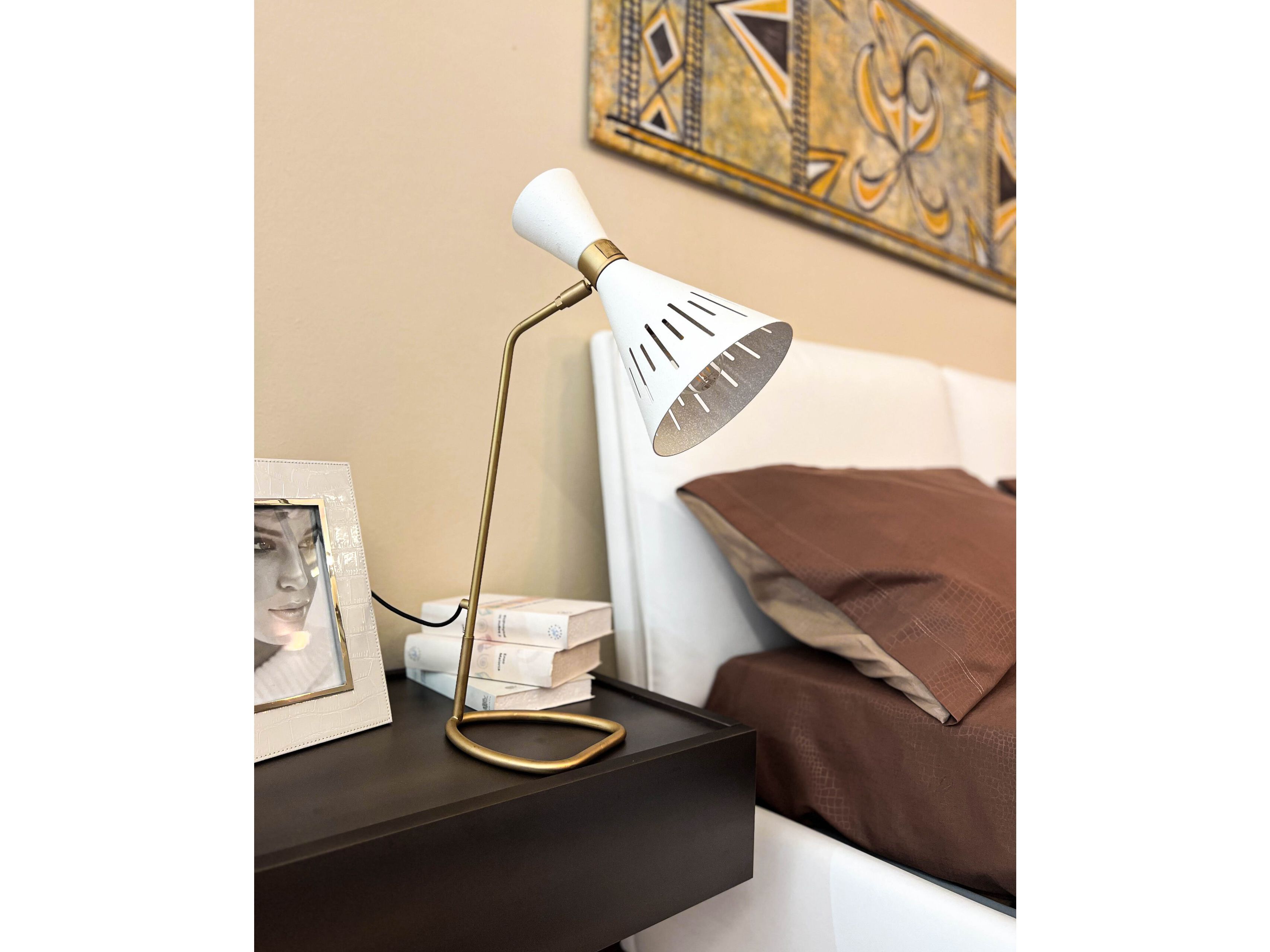 Металлическая светодиодная настольная лампа Lampex Italiana Pop ARCH-00022920 - Вид №3