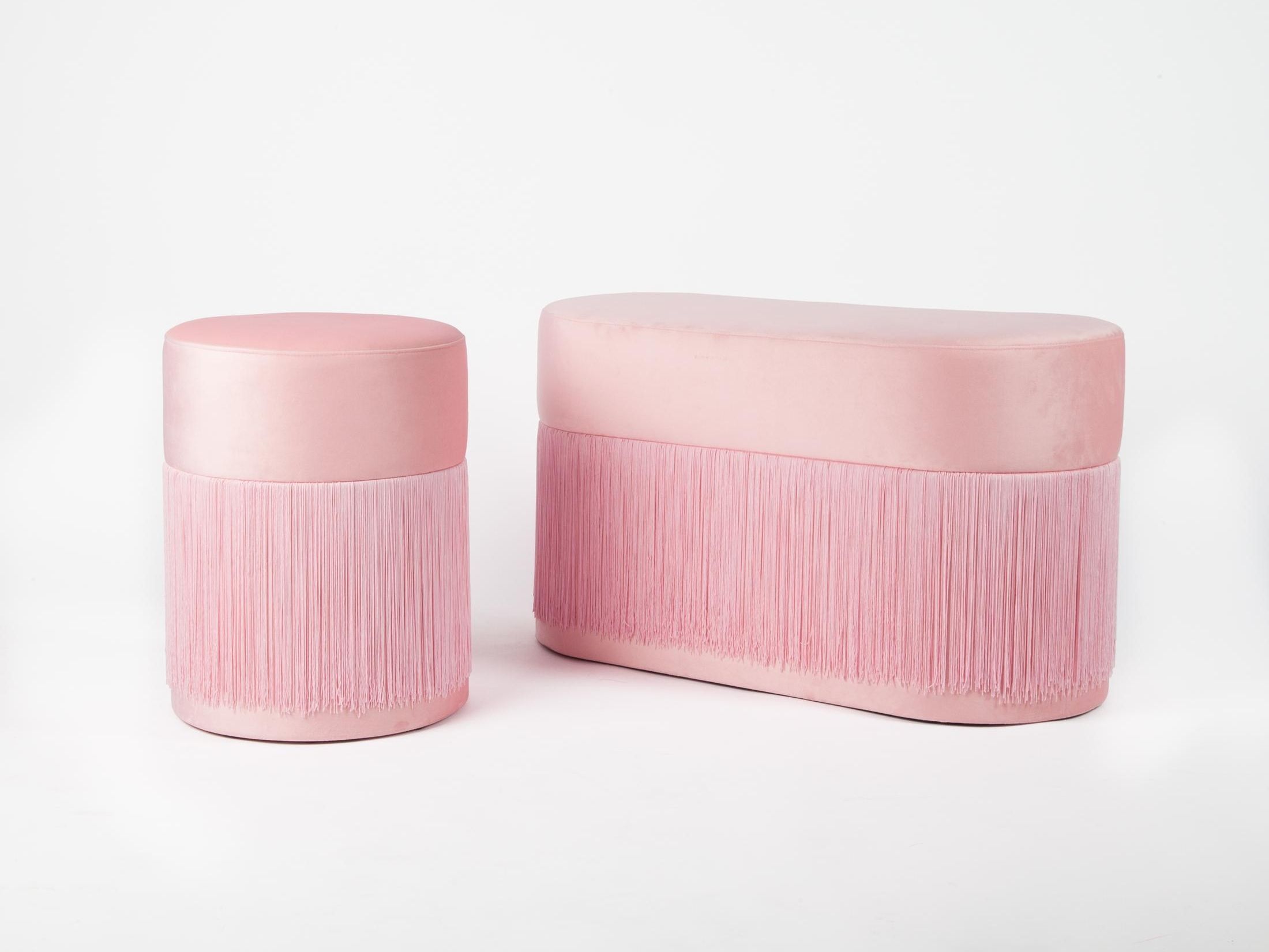 Круглый бархатный пуф Houtique Pill Pouff ARCH-00130366 - Вид №4