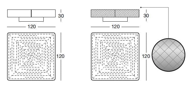 Деревянный квадратный журнальный столик Longhi Loveluxe ARCH-00010664 - Вид №3
