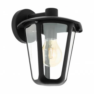 Уличный настенный светильник пластиковый черный Eglo Monreale 98121 EGLO ФОНАРЬ 00-3898108 Черный