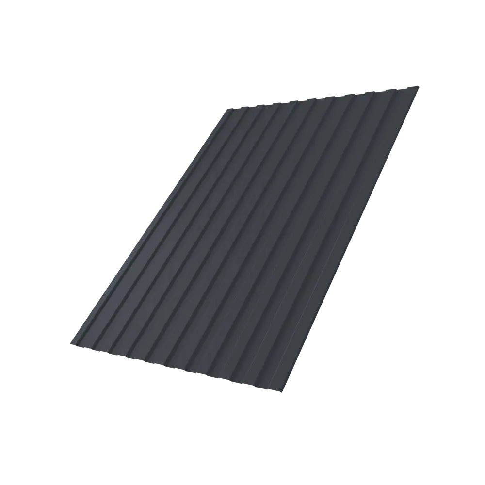 Профнастил С8 0.4 мм 1200x2000 мм RAL 7024 серый Santreyd STLM-2178220 - Вид №1