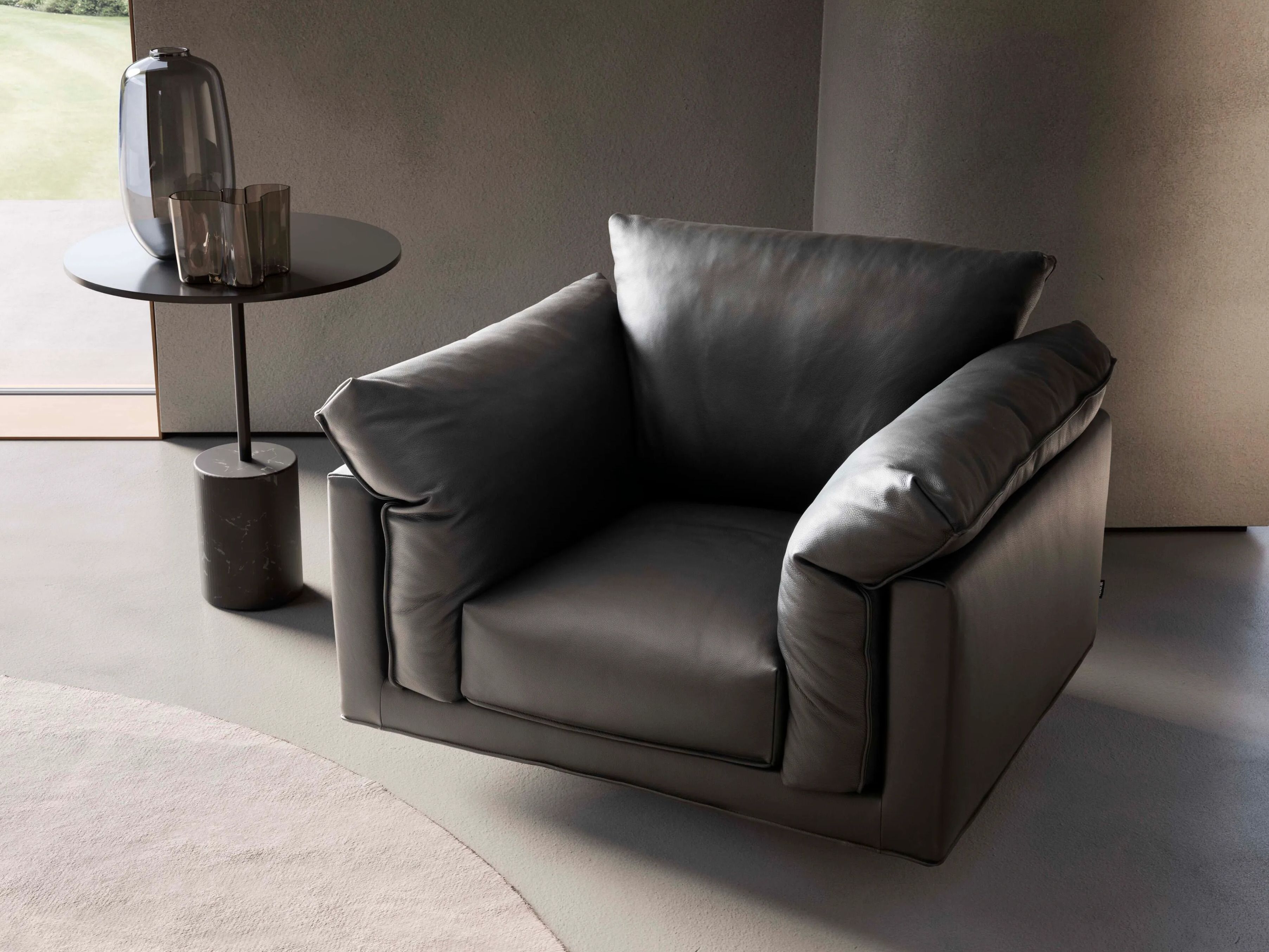 Кожаное кресло VALENTINI Charles ARCH-00096197