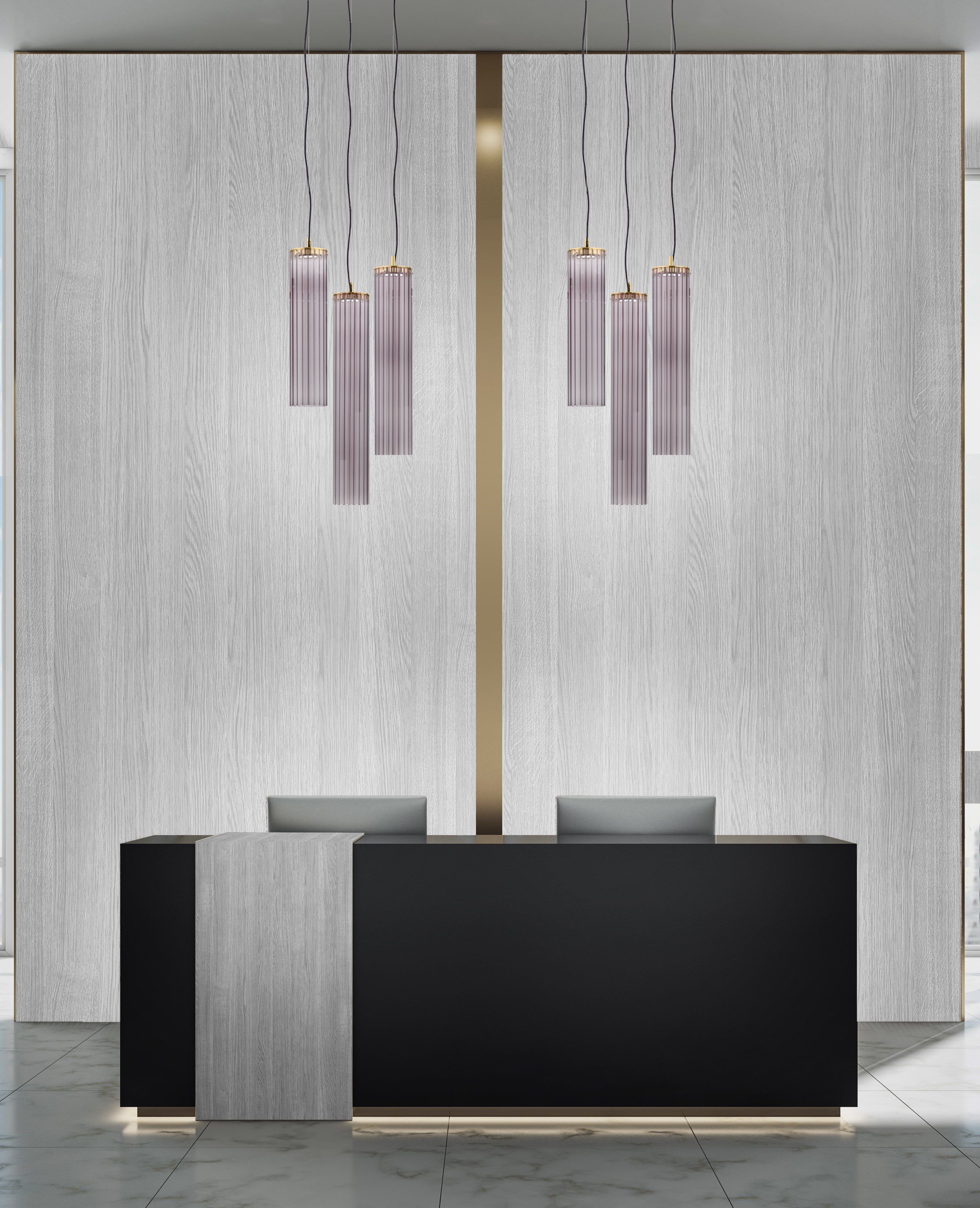 Светодиодный подвесной светильник из боросиликатного стекла Euroluce Lampadari Itala ARCH-00058271 - Вид №1