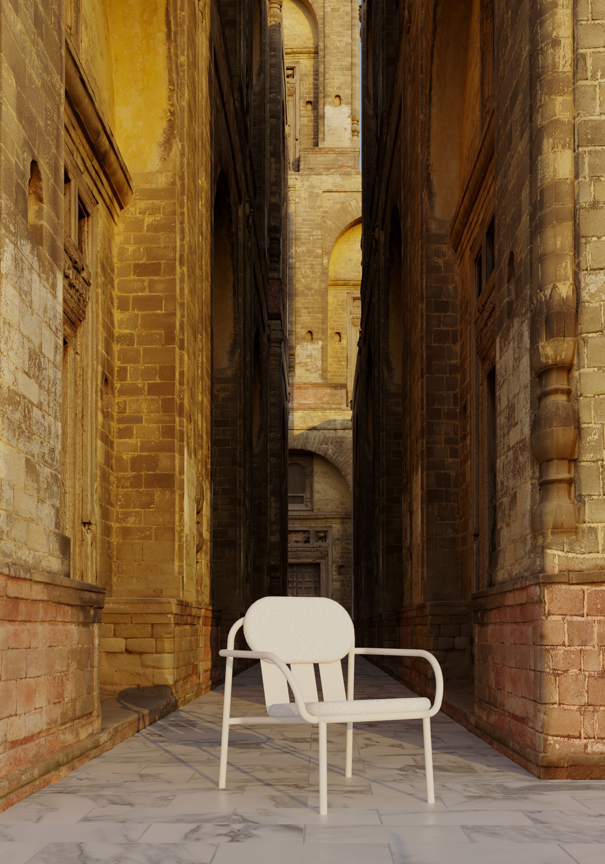 Алюминиевый и тканевый садовый стул с подлокотниками Joyf Desert ARCH-00069123 - Вид №2