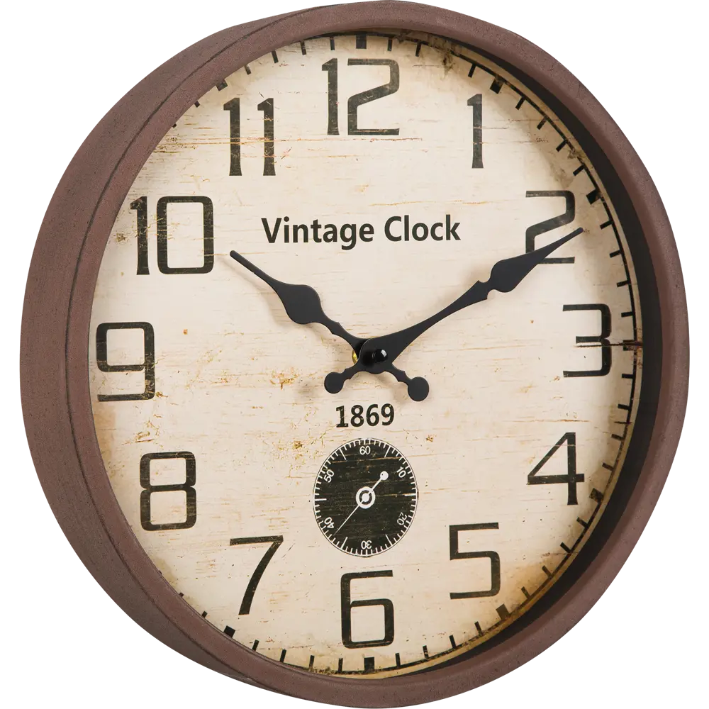 Часы настенные «Vintage Clock», цвет коричневый, 30 см Atmosphera Retro STLM-2094139 - Вид №2