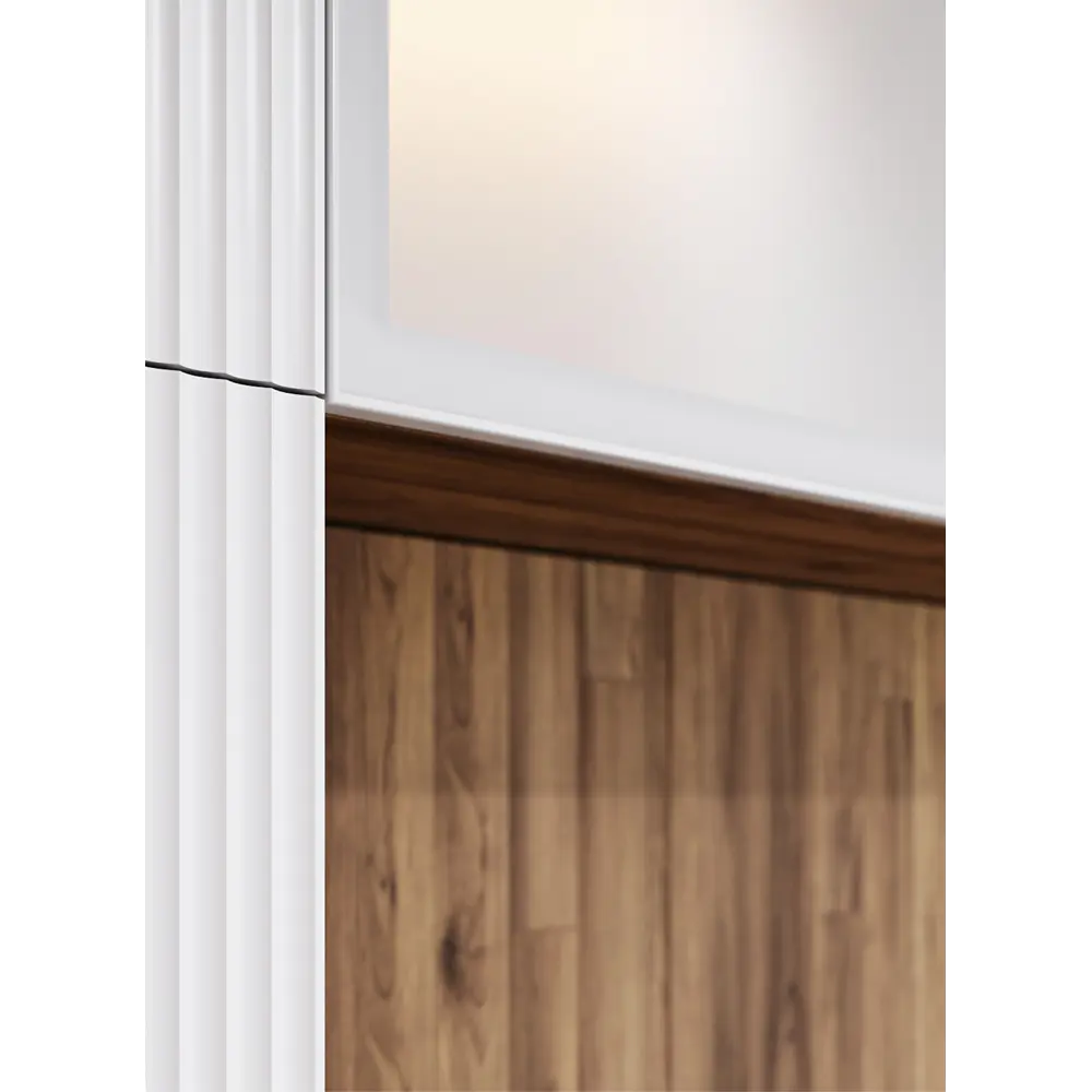 Фасад со стеклом Вельск 79.7x38.1 см Delinia ID цвет белый STLM-2046837 - Вид №8