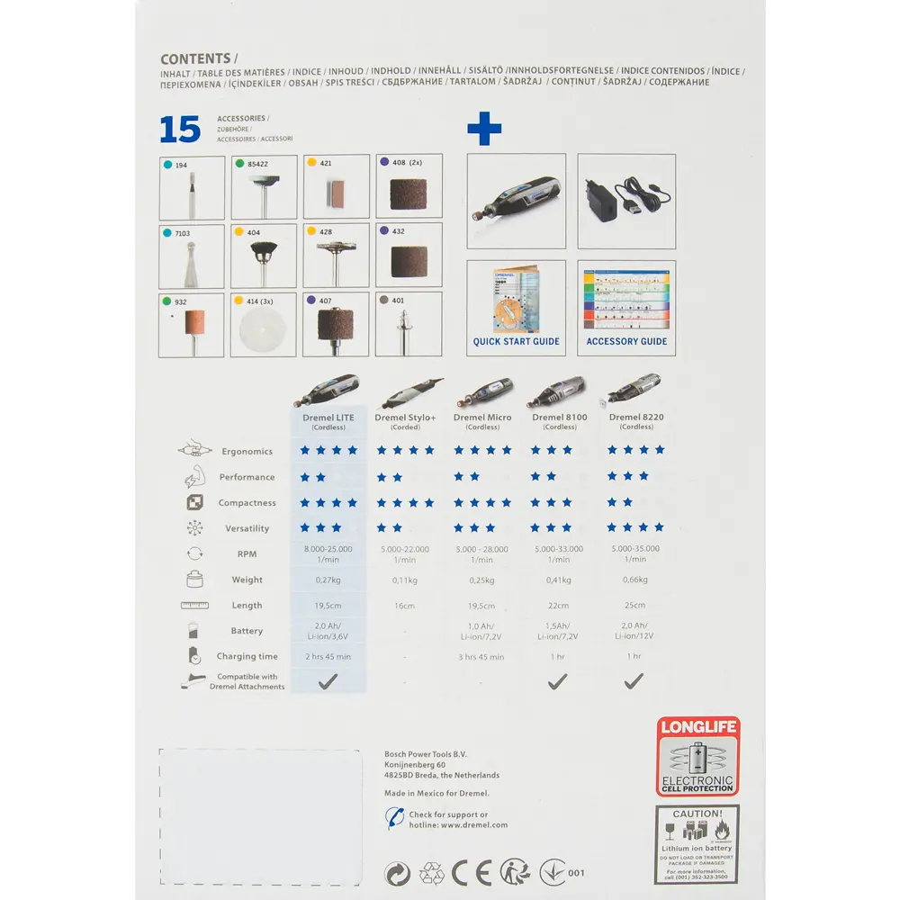 Аккумуляторный гравер Dremel 7760-15, F0137760JD, 3.6 В Li-ion 2 Ач STLM-2210958 - Вид №5