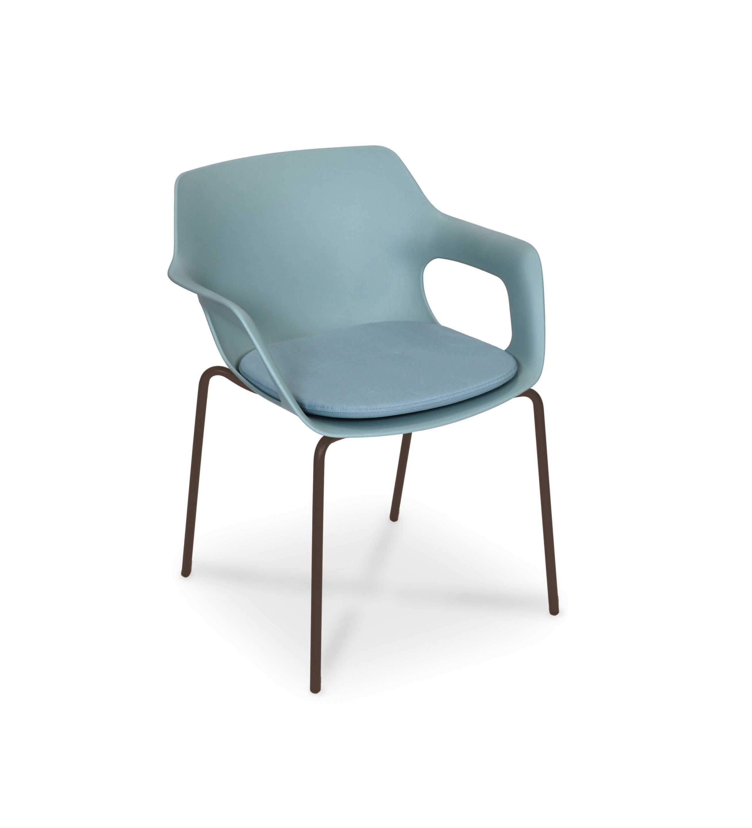 Рециркулированный пластиковый штабелируемый стул с подлокотниками FISCHER MÖBEL Tempus ARCH-00012753 - Вид №14