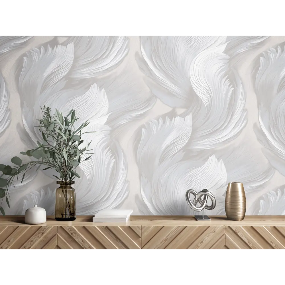 Флизелиновые обои Victoria Stenova Well серые абстрактные 1.06 м 89425478 STLM-1564708 - Вид №3