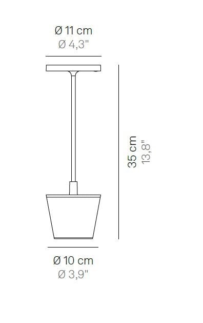 Алюминиевая аккумуляторная батарея настольная лампа Zafferano Poldina ARCH-00059520 - Вид №19